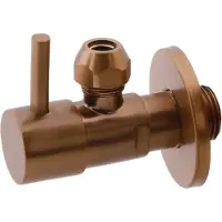 Wiesbaden Hoekstopkraan Minimal 1/2" x 3/8" Of Knel 10 mm Geborsteld Brons Koper