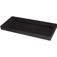 Forzalaqua Wastafel stockholm hardsteen gezoet met 2 kraangaten 120,5x51,5x9,5 cm