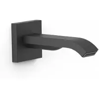 Tres Kraanhals complementos inbouw uitloop 16.4 waterval mat zwart