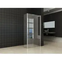 Boss & Wessing Bws inloopdouche huron met zijwand 30 cm 100x200 cm 8 mm nano coating