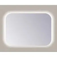 Sanicare Spiegel q-mirrors 80x60 cm rechthoek met rondom led cold white en afstandsbediening incl. Ophangmateriaal