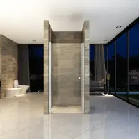 Boss & Wessing BWS Douchedeur | Hayes | 100x190cm | 6mm Helder Glas | Aluminium Chroom Profiel | Nisdeur