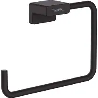 Hansgrohe AddStoris handdoekring mat zwart