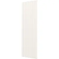 Plieger Designradiator Cavallino Retto Enkel 1332 Watt Middenaansluiting 200x60,2 cm Mat Wit