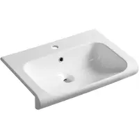 Kerasan Inka Keramische wastafel 60x40cm, wit