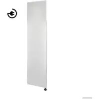 Sanicare Denso elektrische radiator 40x180cm wit mat met thermostaat zwart linksonder