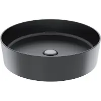 Boss & Wessing Waskom bws loop opbouw wastafel rond 45 cm mat antraciet