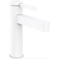 Hansgrohe Finoris - Wastafelmengkraan - Ééngreeps bediening - CoolStart energiebesparend - Met afvoerplug - 110mm - Mat Wit