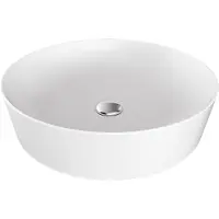 Boss & Wessing Waskom bws xtreme opbouw wastafel rond 40 cm glans wit