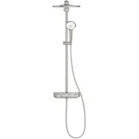 GROHE Regendouche Euphoria Smartcontrol Systeem - Met Thermostatische Kraan - Grijs - Rond - Met Handdouche - 15cm Hartafstand - 2-straals - Waterbesparend