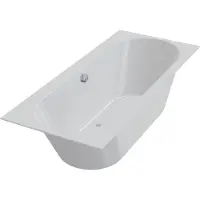 Xenz Madeira inbouw bad 180x80 mat wit