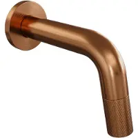 Brauer Copper Carving inbouw fonteinkraan inkortbaar koper geborsteld PVD