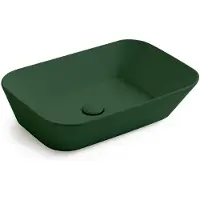 By Goof Waskom Mees Design Opbouw Wastafel Rechthoek 60x42 cm Mat Groen