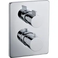 Boss & Wessing BWS Douchekraan Inbouw Bad Douche Met Omsteller En Temperatuurregeling Chroom