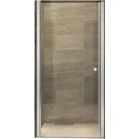 Boss & Wessing Bws douchedeur | hayes | 80x190 cm | 6mm helder glas | aluminium chroom profiel | nisdeur