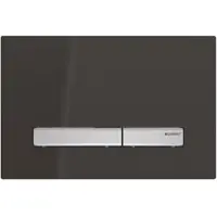 Geberit Sigma50 bedieningsplaat - 2-toets spoeling - vierkant - dualflush - zwart