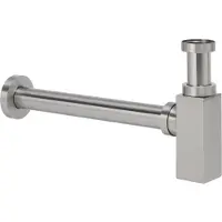 Boss & Wessing Bws bekersifon luxe vierkant 5/4" rvs look