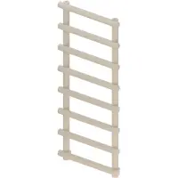 Boss & Wessing Designradiator bws tubi handdoekrek 115x50 cm zij-onderaansluiting mat cappuccino