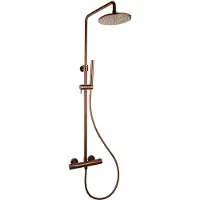 Sanilux Doucheset Rubb Opbouw Thermostatisch Rond Brons