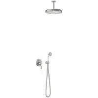 Tres Regendoucheset clasic mengkraan plafondarm incl. Handdouche rvs