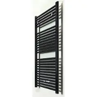 Boss & Wessing Bws sierradiator elvira 60x118 cm middenonder aansluiting mat zwart
