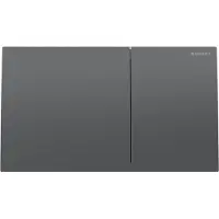 Geberit Drukplaat sigma 70 frontbediening 2-toets rvs zwart chroom