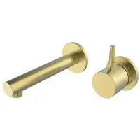 Boss & Wessing Wastafelmengkraan bws inbouw eenhendel geborsteld messing goud