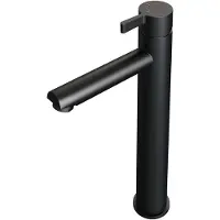 Brauer Wastafelmengkraan Black Edition Coldstart Opbouw Hoog Halfronde Hendel Mat Zwart