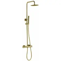 Best design Regendoucheset Opbouw Nancy Thermostaatkraan Ø 20 cm Mat Goud