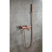 Boss & Wessing Thermostatische Badkraan BWS Koper met Handdouche Geborsteld Koper