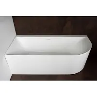 Luca Half Vrijstaand Hoekbad Links Sanitair Primo Acryl 180x80x60 cm Mat Wit (inclusief afvoer en sifon)