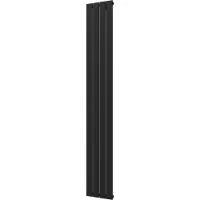 Plieger Designradiator cavallino retto enkel 666 watt middenaansluiting 200x29,8 cm donkergrijs structuur