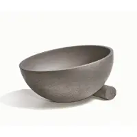 Urbi et Orbi Opzet waskom oblique l beton rond 38x18 cm antraciet