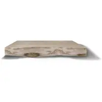 Boss & Wessing OUTLET Bovenblad BWS Eiken Massief Hout Met Boomschors 90 cm Olie Wit