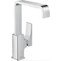 Hansgrohe Metropol wastafelkraan waterbesparend met draaibare uitloop en afvoerplug chroom