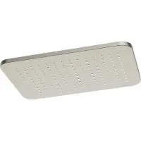 Hotbath Hoofddouche gal rechthoek 27x40 cm geborsteld nikkel pvd