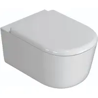 Globo Wandcloset Lalita 54x36 cm Cleanstorm Glans Wit