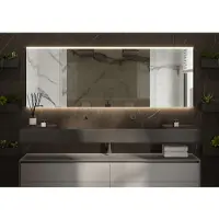 Martens & Meijer Spiegel praag 80x70 cm met indirecte en direct verlichting en spiegelverwarming