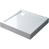 Best design Best-Design "Project" Opbouwdouchebak Vierkant 100x100x14 cm Glans Wit