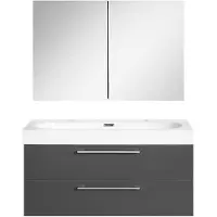 Differnz Somero badmeubelset 100cm/spiegelkast antraciet
