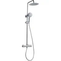 Sanilux Regendouche Chicago Opbouw 25 cm Met Handdouche Chroom