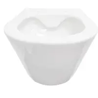 Boss & Wessing Wandcloset bws tia rimless zonder toiletzitting glans wit