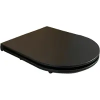 Wiesbaden Flatline toiletzitting softclose en quick release mat zwart