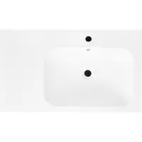 Best design Wastafel tbv splash meubels 80 cm met kraangat glans wit