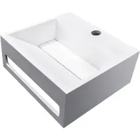 Wiesbaden Julia fontein 30 x 28 x 12,5 cm solid surface mat wit