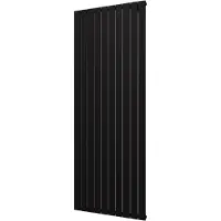 Plieger Designradiator cavallino retto enkel 1666 watt middenaansluiting 200x75,4 cm mat zwart