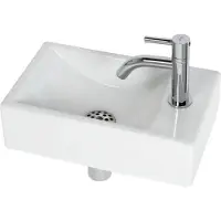 Plieger fonteinset austin 37x23 cm wit kraangat rechts