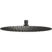 Qisani Hoofddouche Flow Ø 30 cm Geborsteld Gun Metal