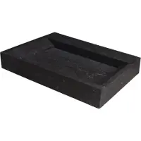Forzalaqua Wastafel stockholm hardsteen gezoet zonder kraangat 80,5x51,5x9,5 cm