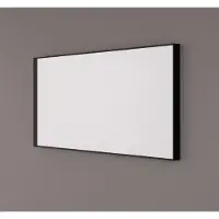 HiPP Spiegel design spv 9100 rechthoek 100x70 cm met frame mat zwart
